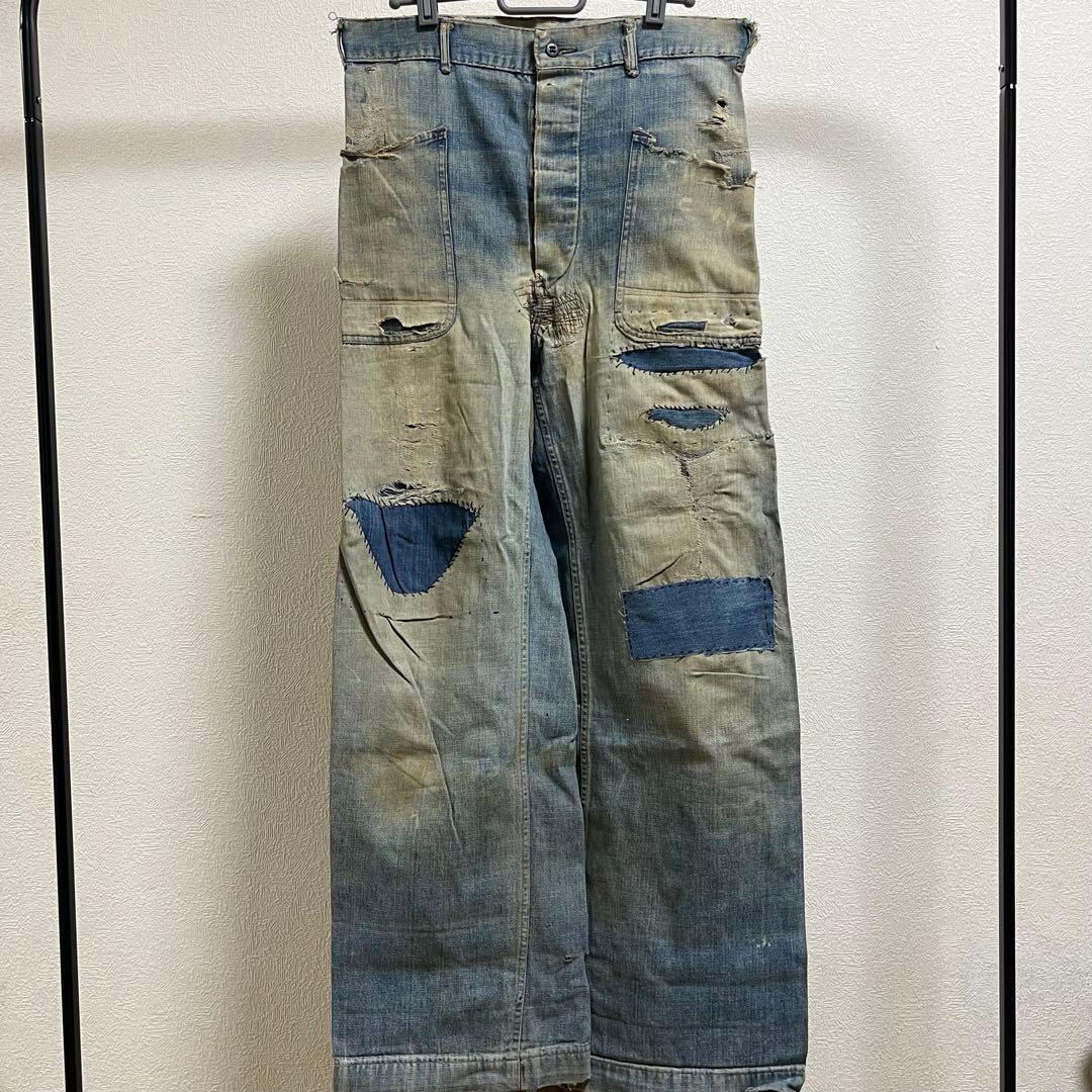 40s US Navy 巻きパンツ　セーラーパンツ wwⅡ