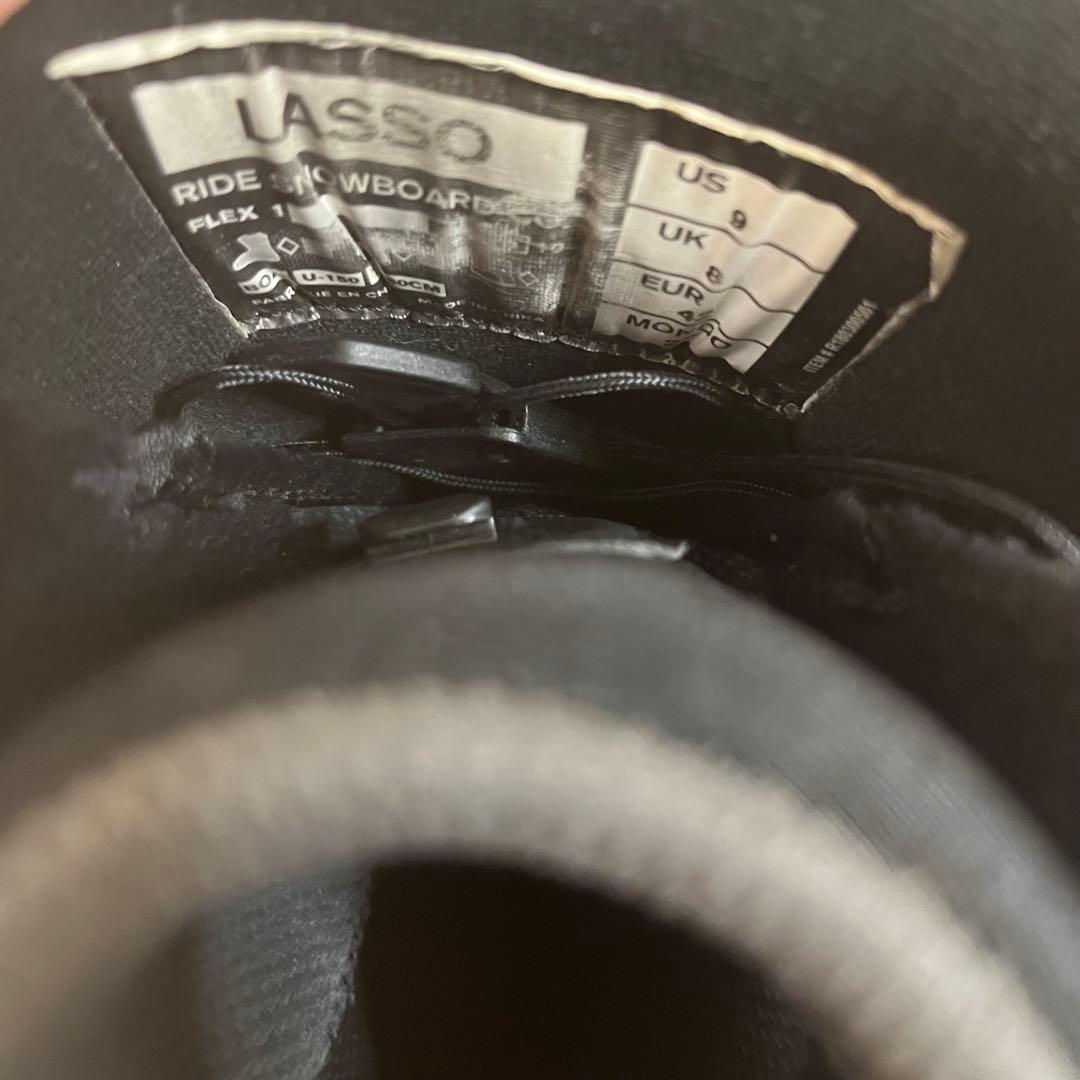 【良品】LASSO ブラック スノーボードブーツ　ride ブラック　27 ✨