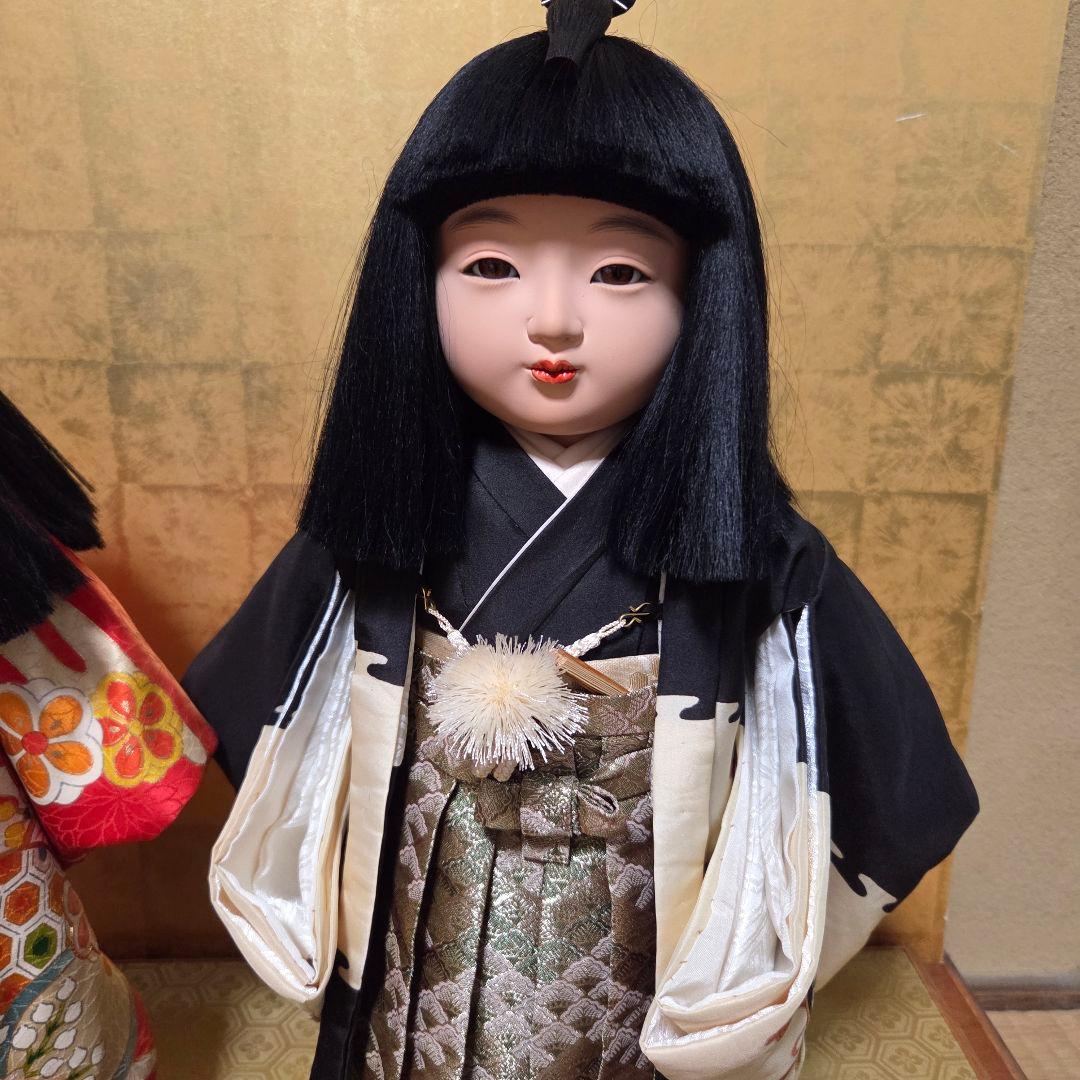 松寿作　 市松人形 　2体　男の子　女の子