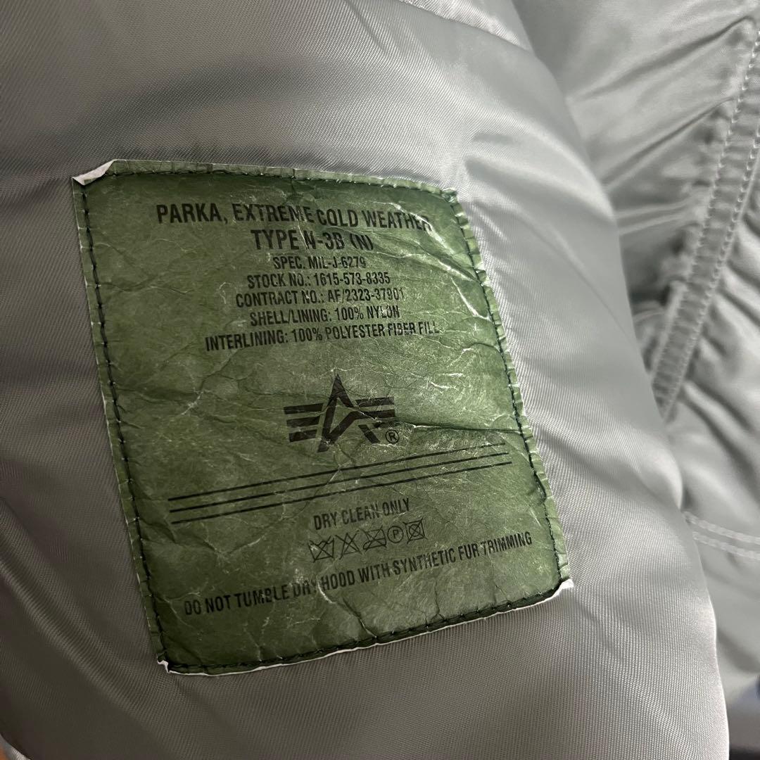 ALPHA INDUSTRIES N-3B ミリタリー　フライトジャケット　L