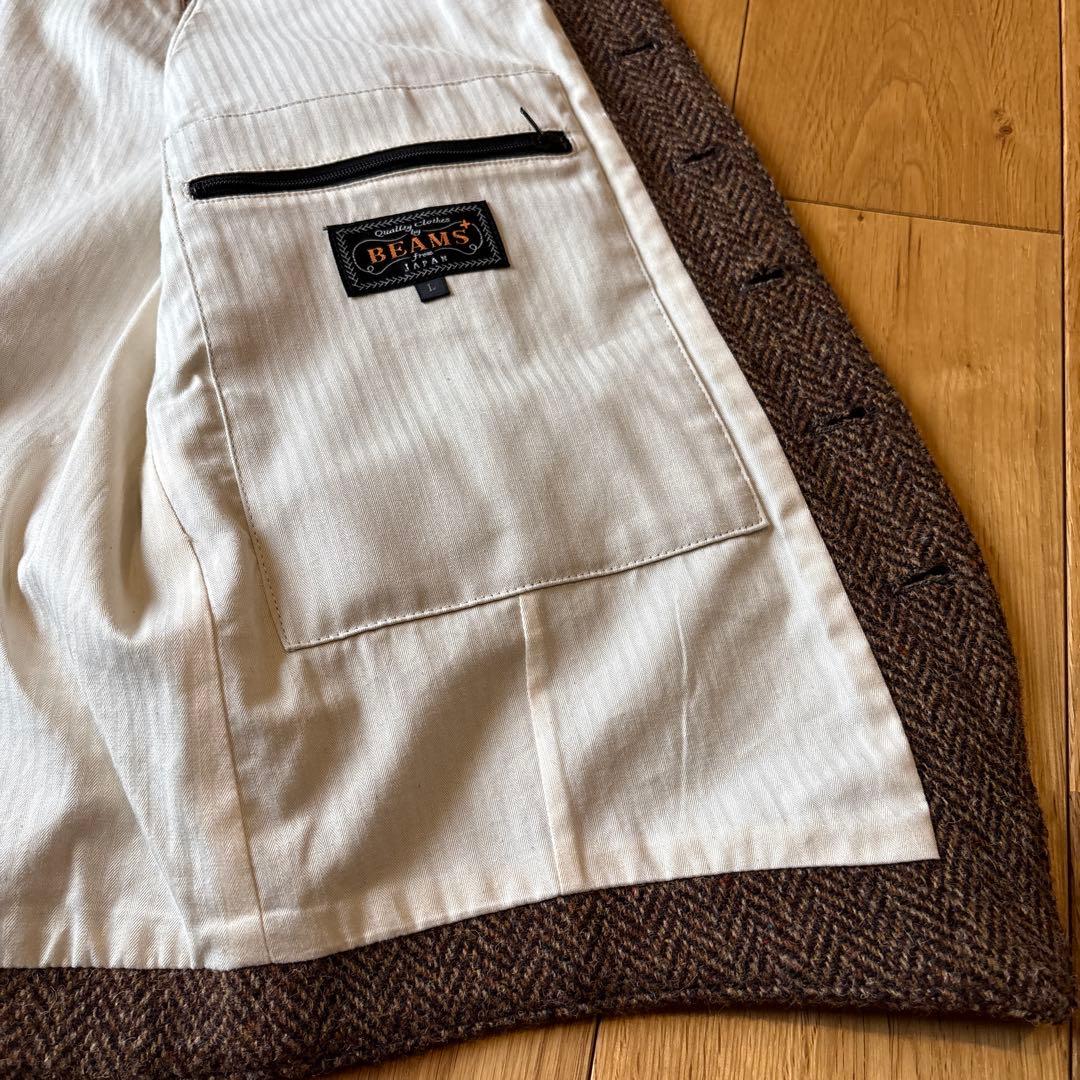 【定番】 BEAMS PLUS / ハリスツイード ベスト定価30,000円程