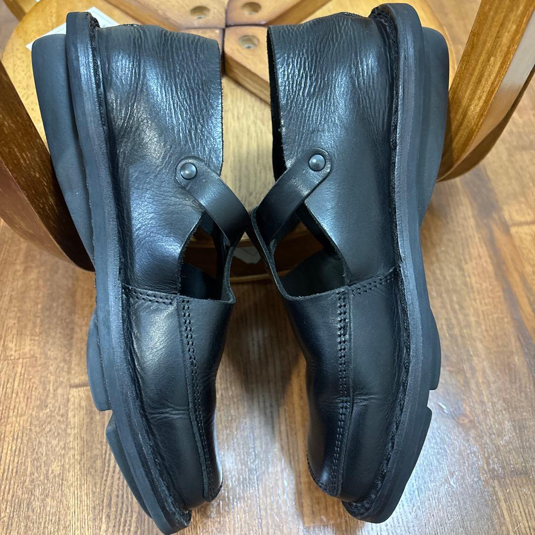 trippen 黒 レザー ローファー