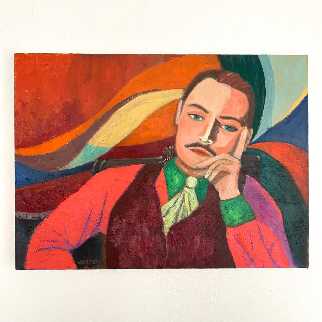 若き日のヴィトー・コルレオーネ P8 油彩画 人物画 絵画 アート