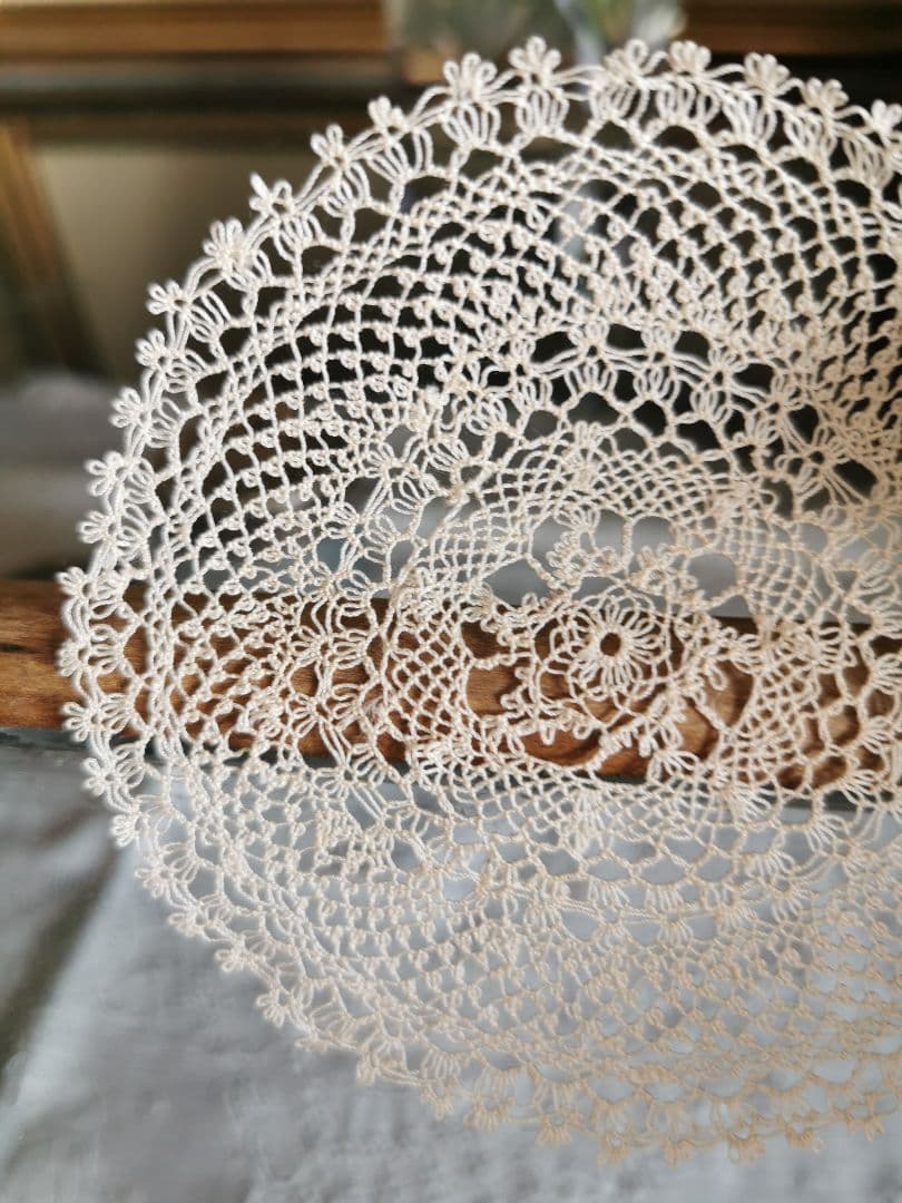 アンティーク アルメニア or タティングレース プチドイリー 花型/星型 細雪