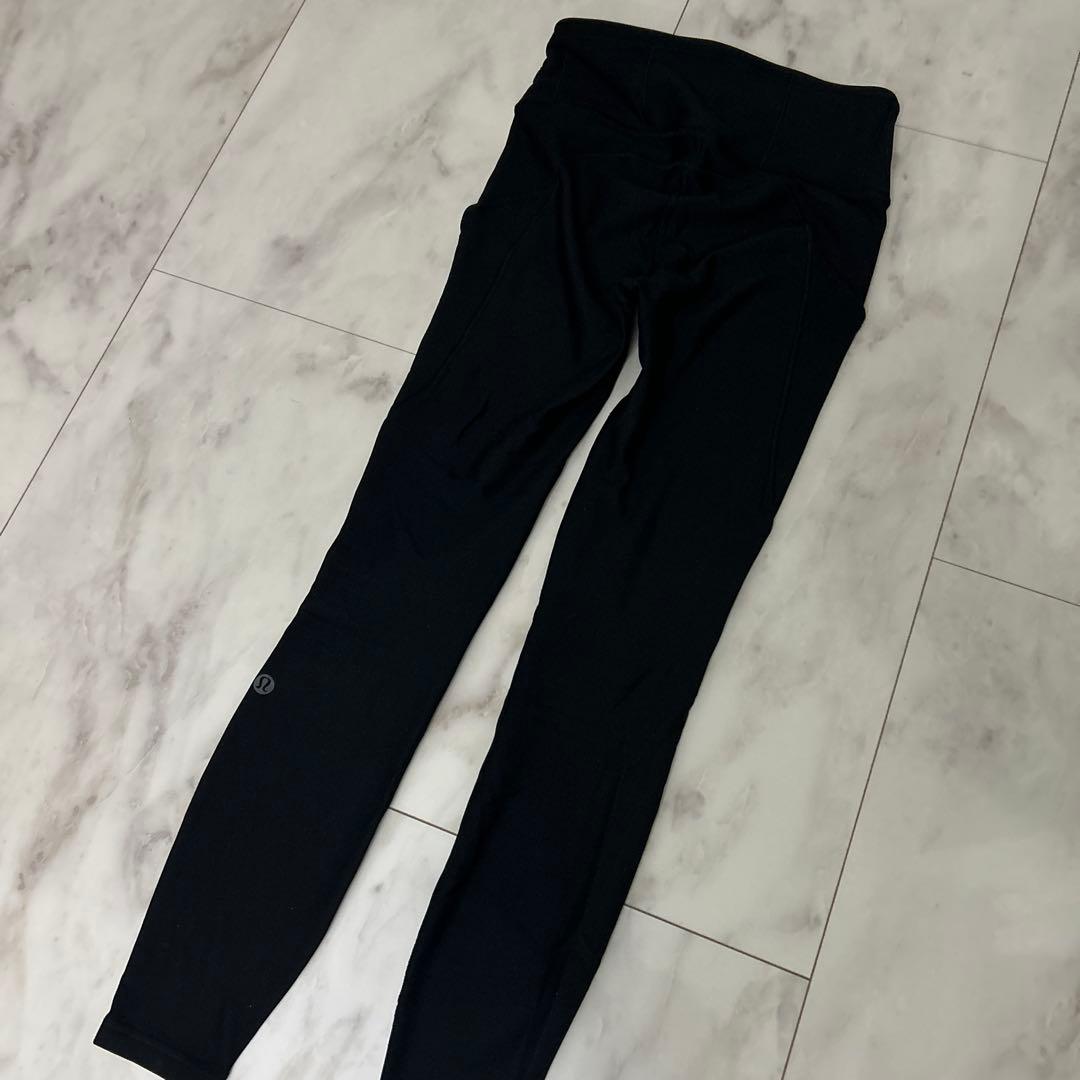 lululemon　黒 レギンス 裏起毛　XS