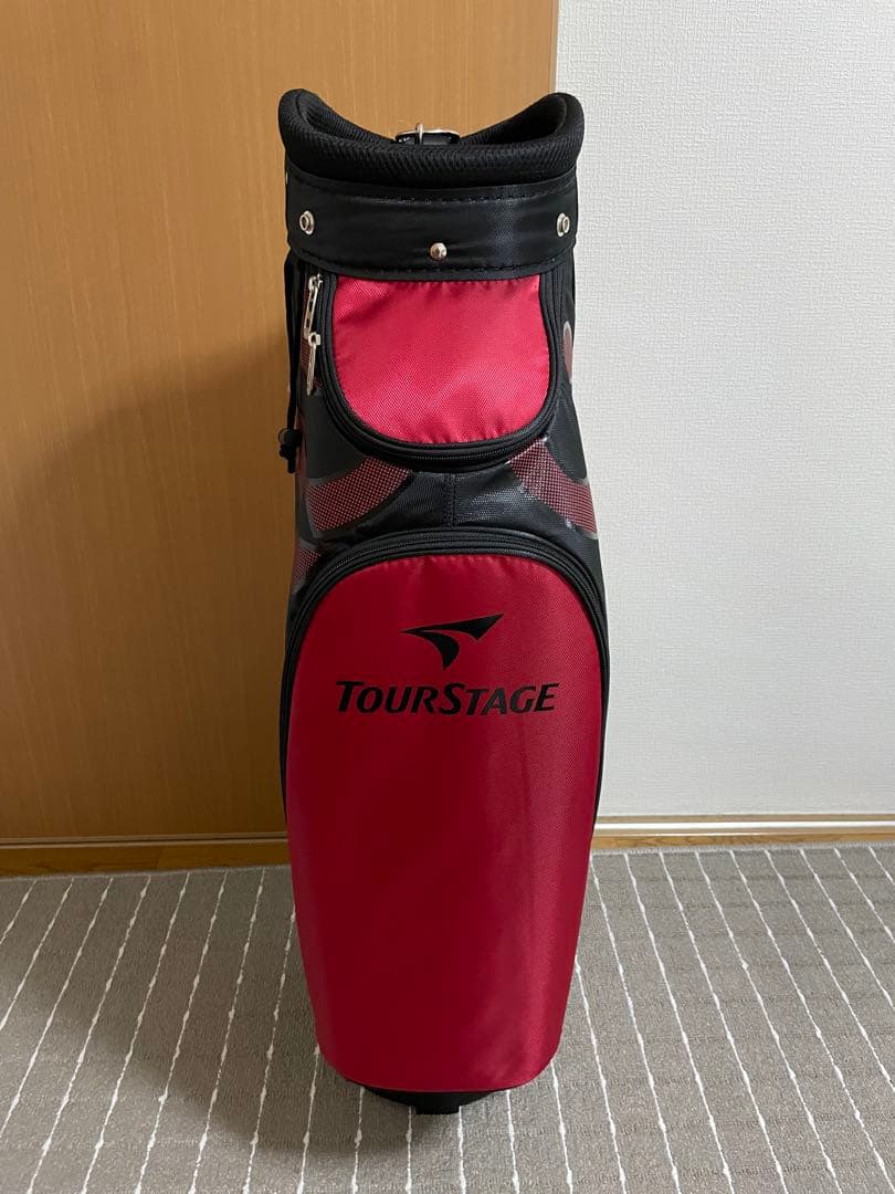 TourStage キャディバッグ 赤黒