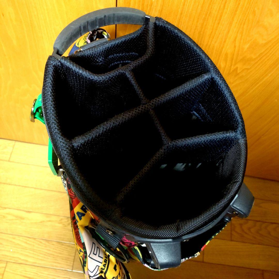 パーリーゲイツ カラフルワッペン キャディバッグ ヘッドカバー バッグ 11点