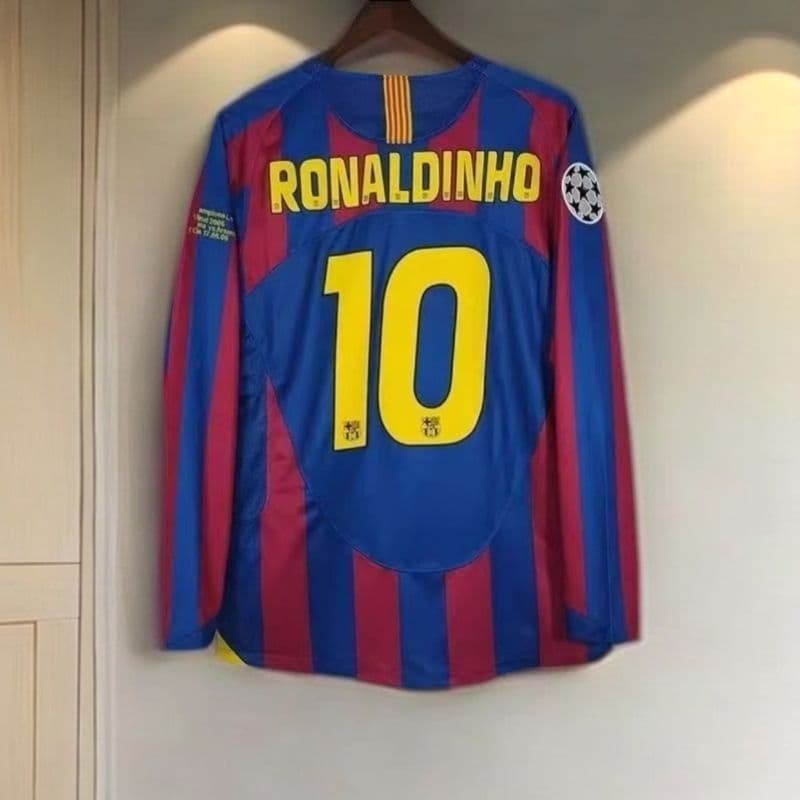 05-06 バルセロナ RONALDINHO 10番 シャツ 長袖