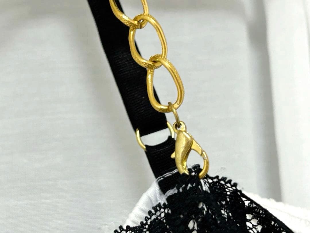 GOLDS♡初期デザイン♡ドット柄キャミトップス♡2点セット♡ホワイト×ブラック