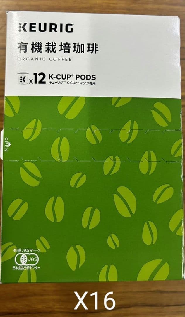 超お得商品～キューリグkカップ　有機栽培珈琲 16箱セット