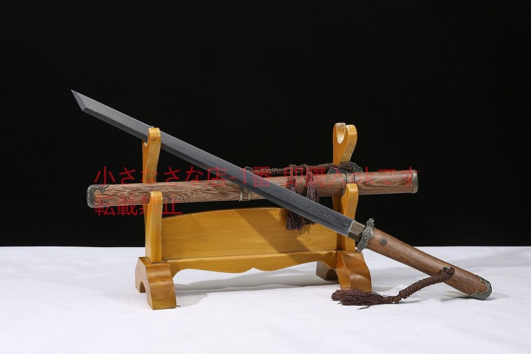 20寸花梨木素装唐横刀 古兵器 武具 刀装具 日本刀 模造刀 居合刀