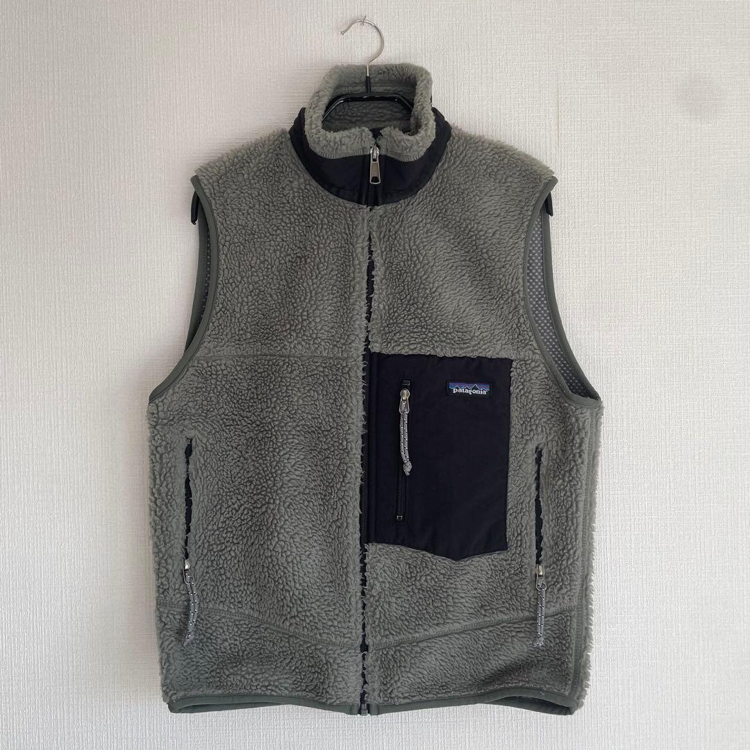 USA製　patagonia レトロx ベスト　フリース　カーキ　グリーン　S