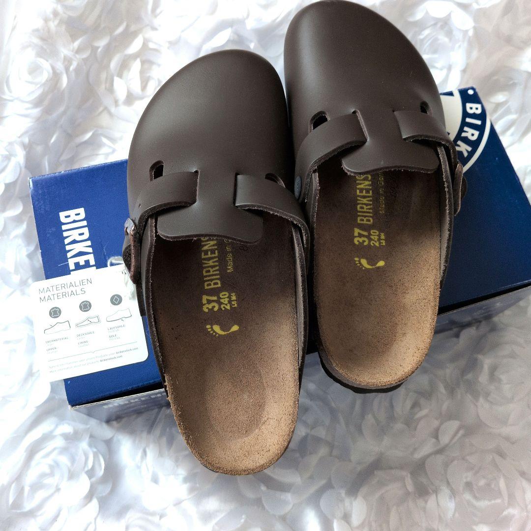 BIRKENSTOCK サボ・クロッグサンダル 37 ダークブラウン