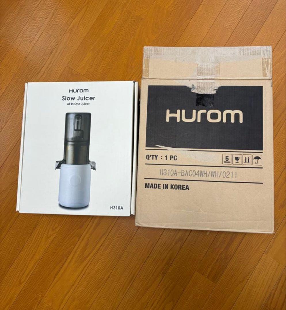 Hurom ジューサー ホワイト スロージューサー H310A ホワイト 美品