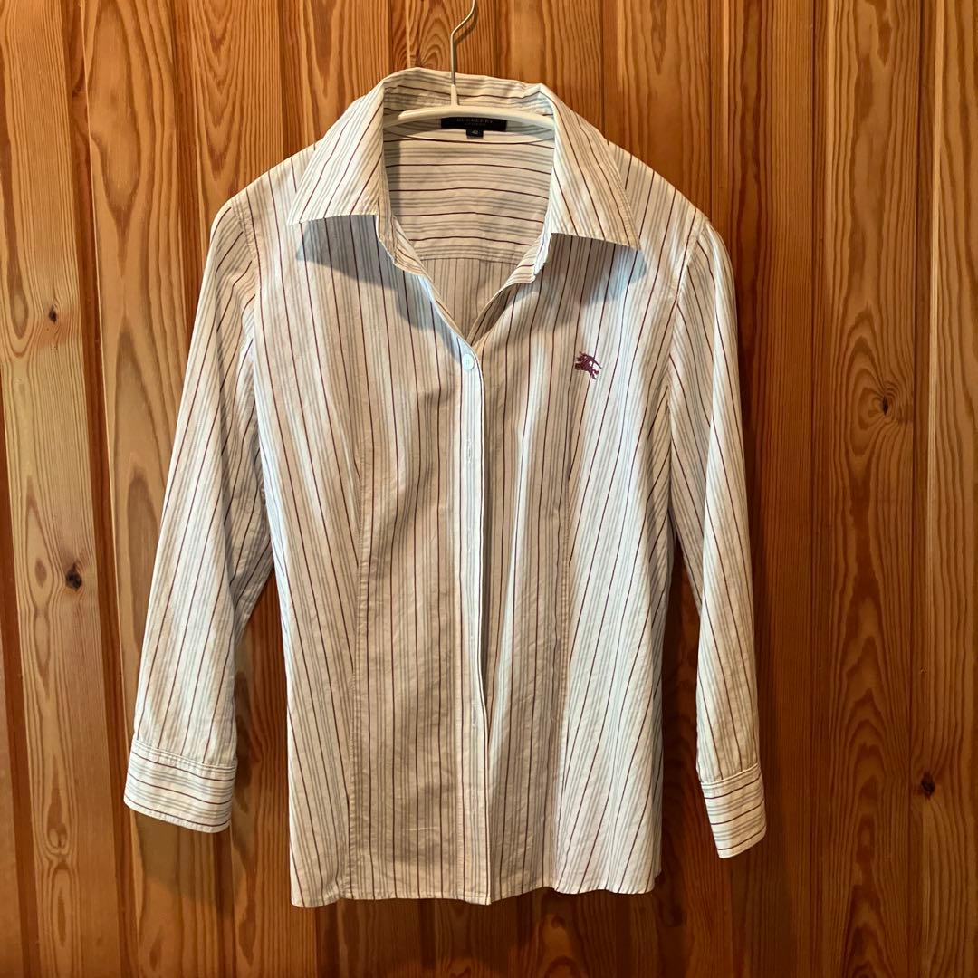 バーバリー♡ストライプコットンシャツ