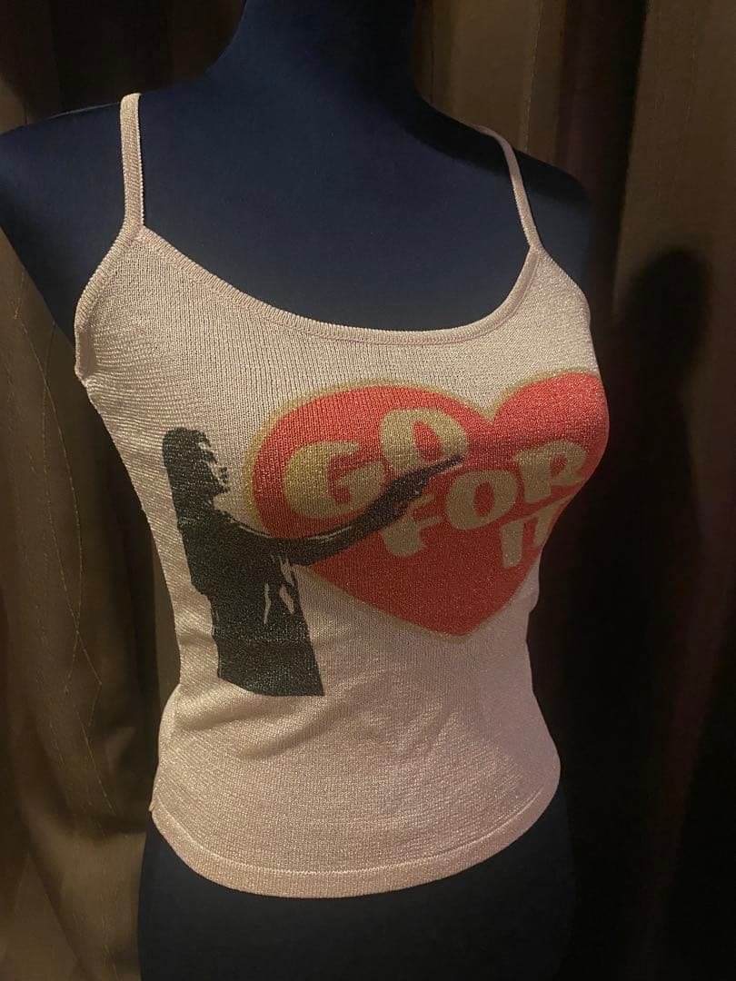 初期　ヒステリックグラマー 90 ラメ go got it キャミソール　Y2K