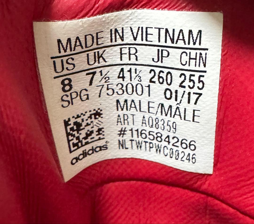 【美品】アディダス 野球 樹脂底 ポイントスパイク ミッドカット