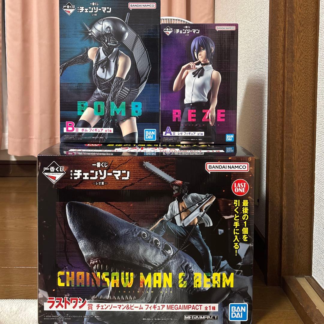 一番くじ チェンソーマン フィギュア コンプ　ラストワン賞 A賞 B賞 おまけ