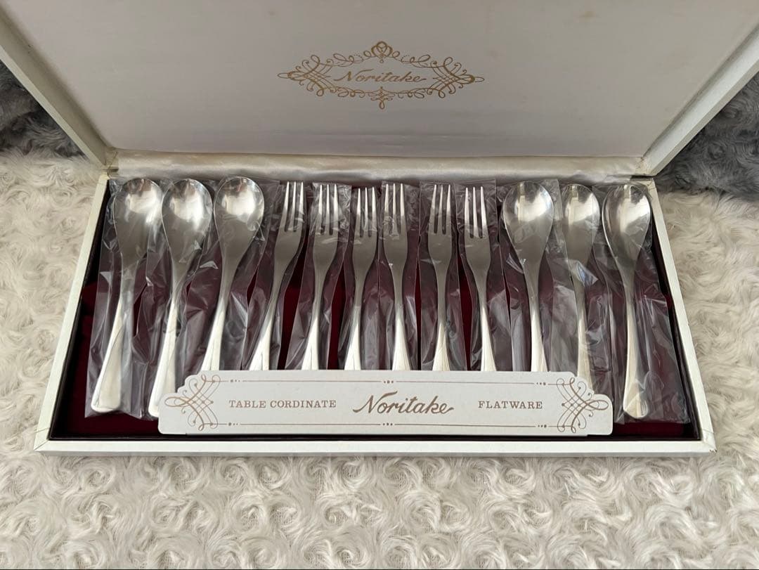 ノリタケ　カトラリーセット　エモーション　スプーン＆フォークセット　12本セット