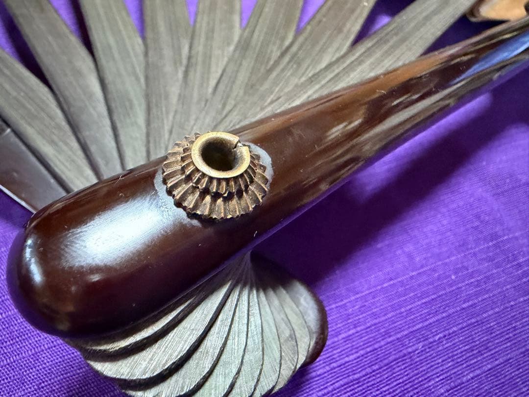 状態良好　時代物　鉄扇　軍扇　藤原義次作　共箱（手慣らし日本刀装具小柄笄頑固扇侍