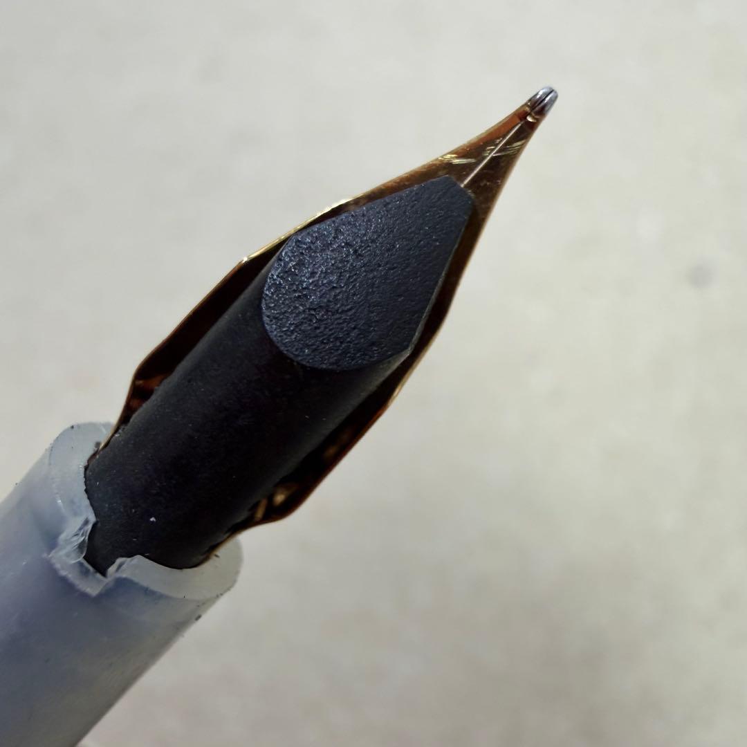 廃盤 MONTBLANC モンブラン No.12 万年筆 グレー 18k 吸引式