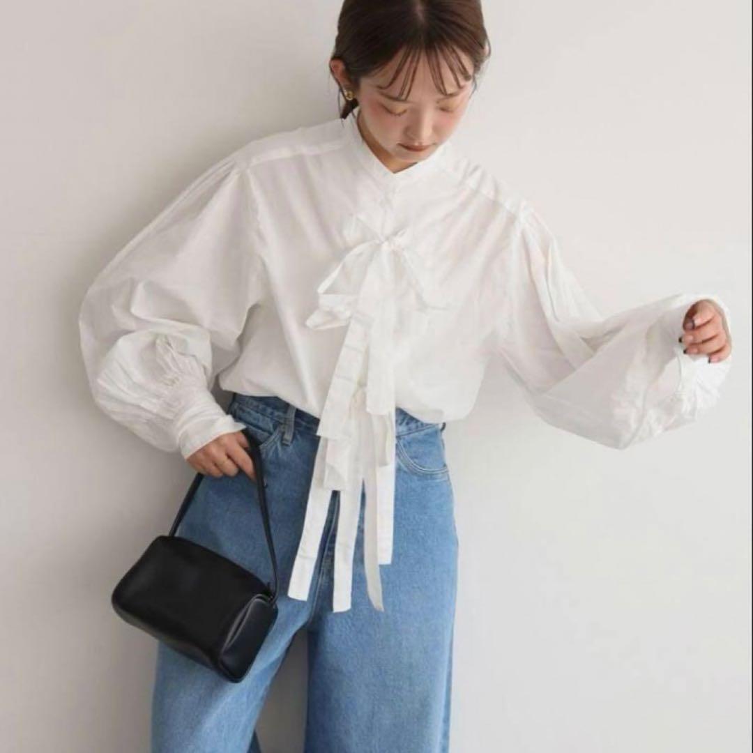 クリンクルクリンクルクリンクル　リボンブラウス