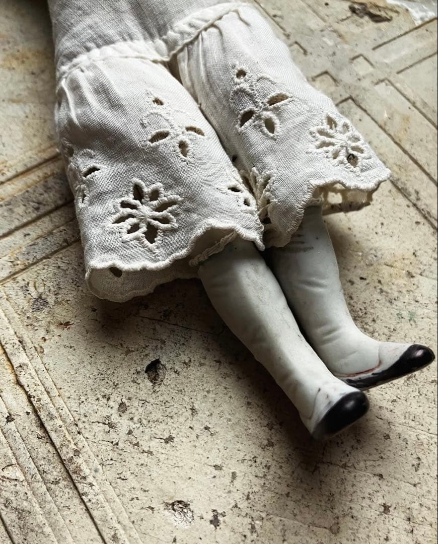 限定価格！チャイナヘッドドール　農家の花嫁　麦わら帽子　アンティーク　希少！