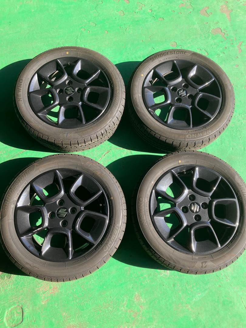 クロスビー　16インチ夏タイヤ　ブリヂストンNEWNOブラックホイールセット