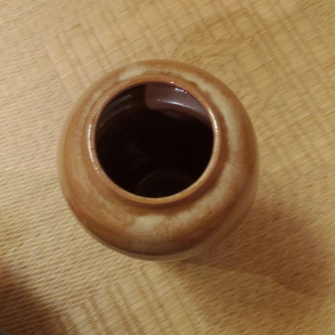 虫明焼　花入　岡山県重要無形文化財保持者　黒井千左造