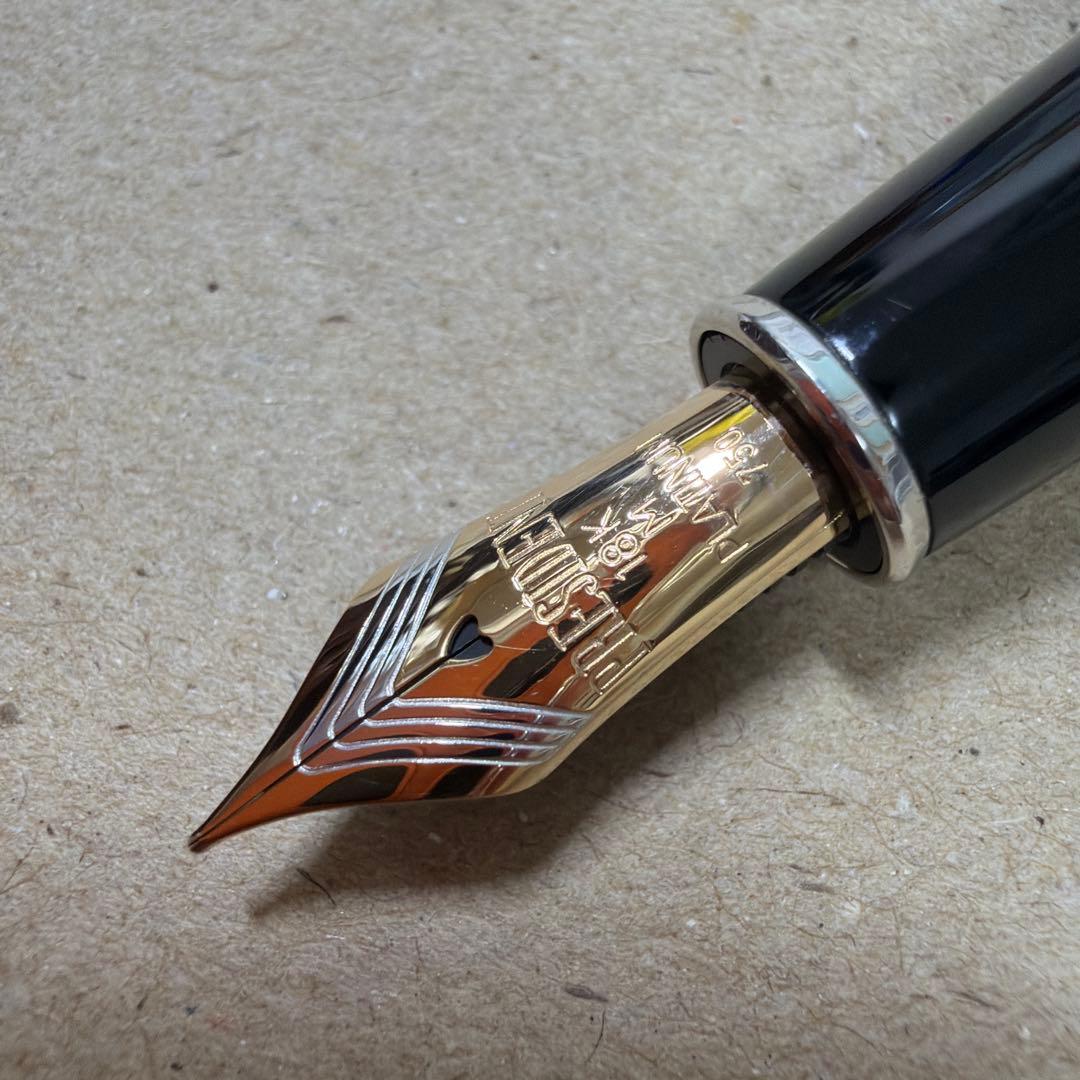 新品 プラチナ 万年筆 プレジデント 18k M PTB-25000PR