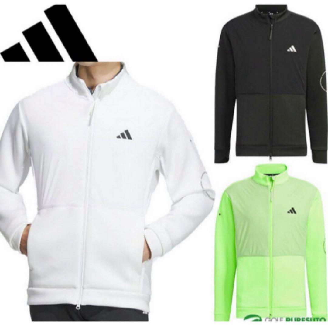 送料無料 新品 adidas GOLF ダンボールニット フルジップ XL WT