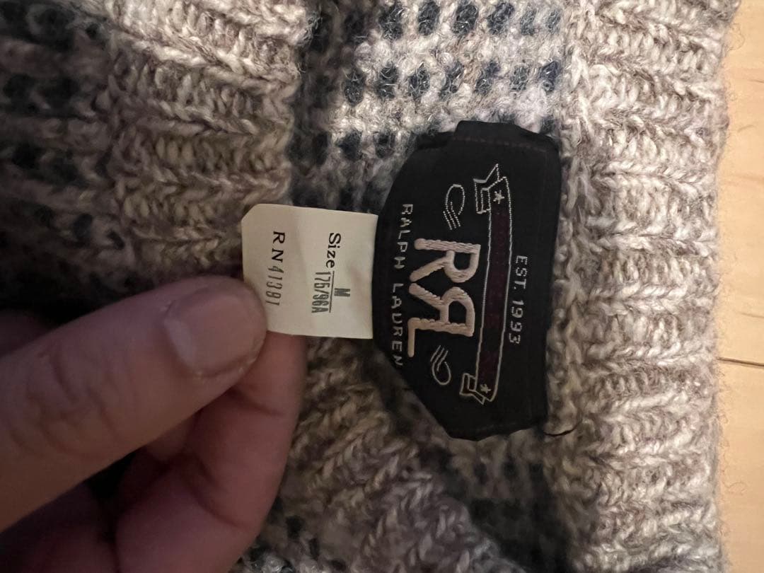 RRL リブ編みセーター アメリカ製