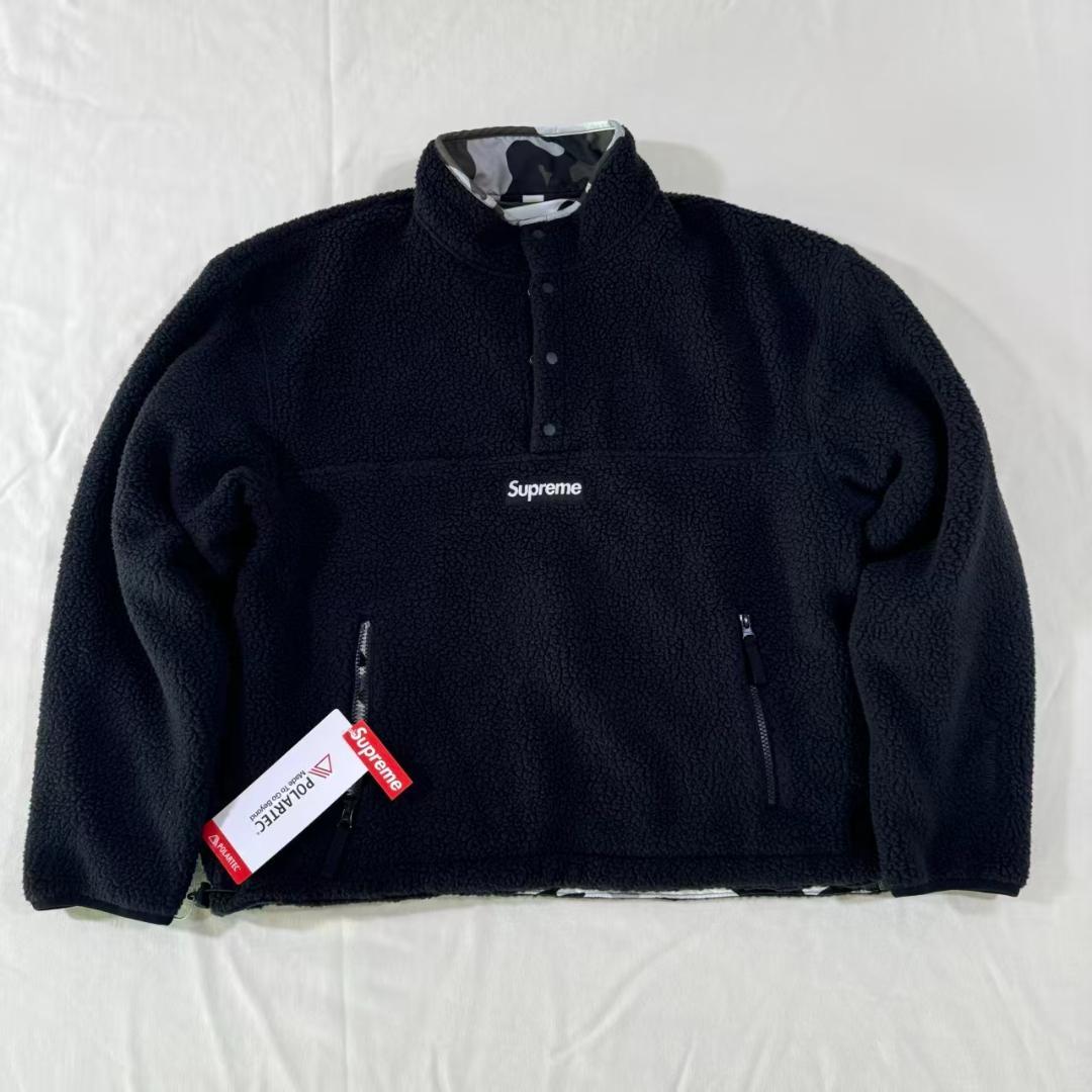 Supreme リバーシブル ハーフジップ カモフラージュ ナイロンジャケット