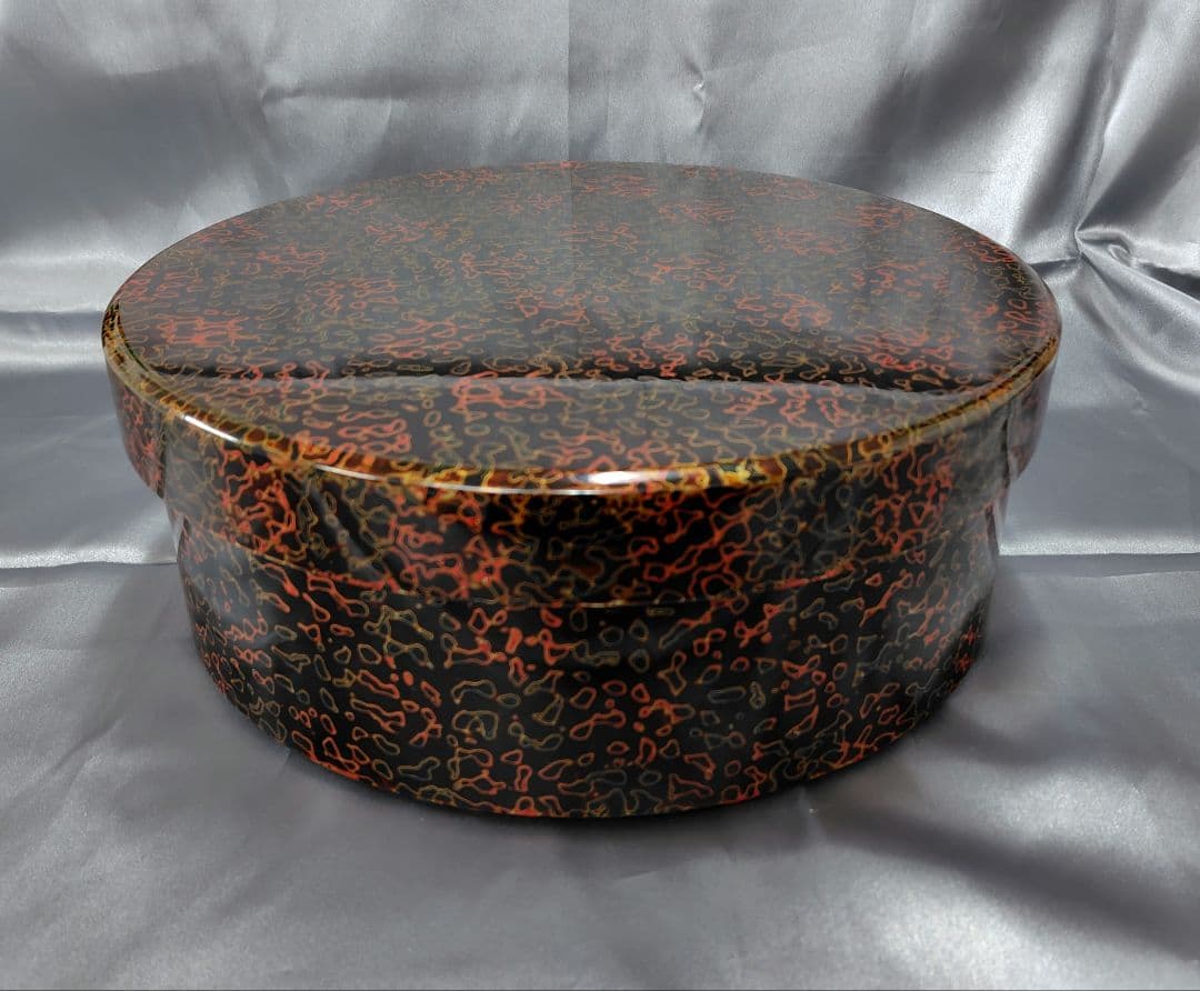 津軽塗　茶櫃　お盆　蓋付き。茶道道具。昭和レトロ。値引不可