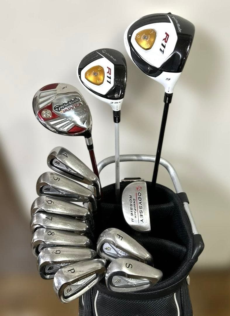 テーラーメイド&ミズノ　男性用ゴルフクラブ　13本セット
