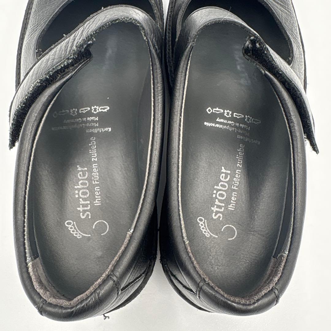 ストロバー strober メリージェーン コンフォートシューズ【24.5】黒