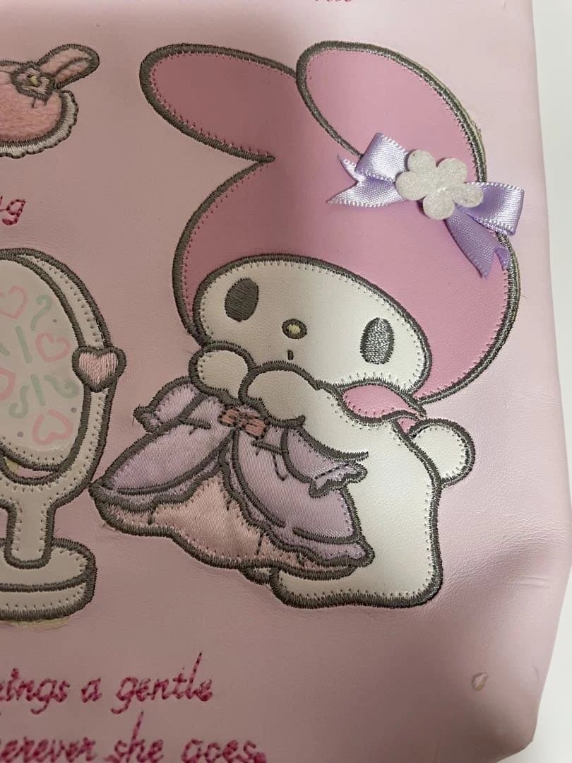 My Melody 大きめポーチ ピンクきせかえマイメロ⚠️破れあり