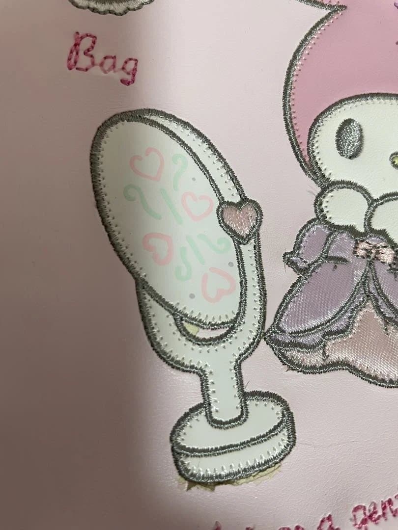 My Melody 大きめポーチ ピンクきせかえマイメロ⚠️破れあり