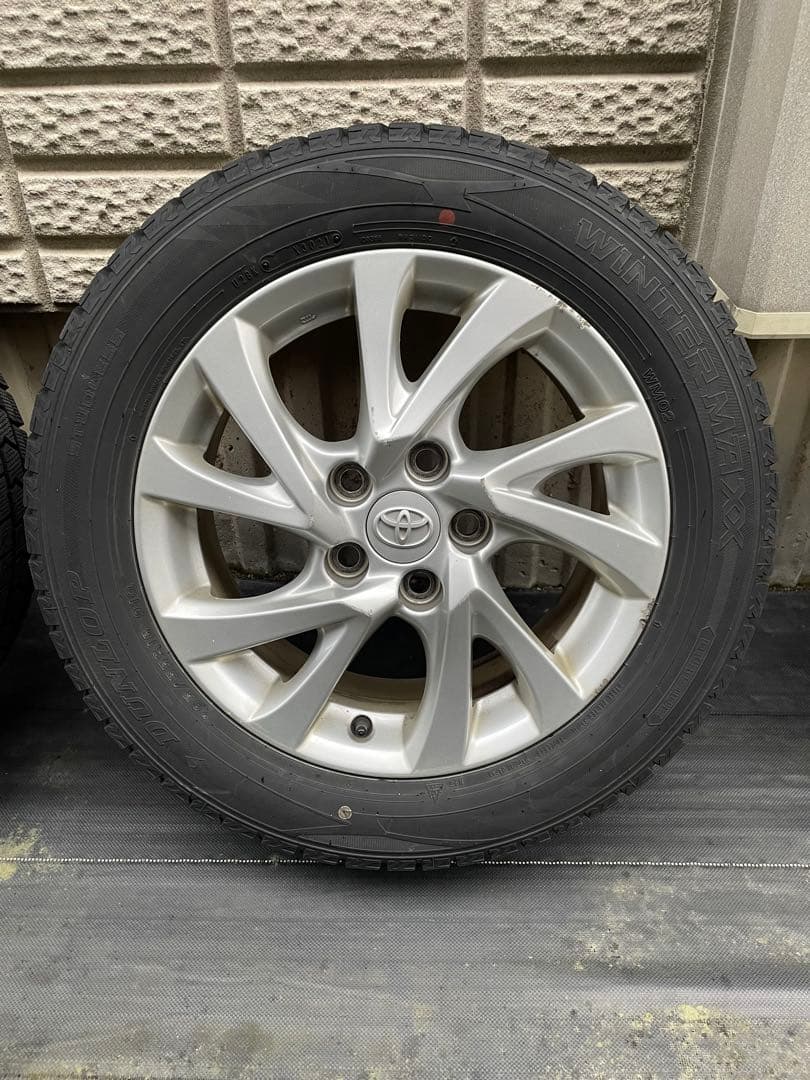 ②オーリスハイブリッド用純正16インチアルミホイールスタッドレスタイヤセット1本