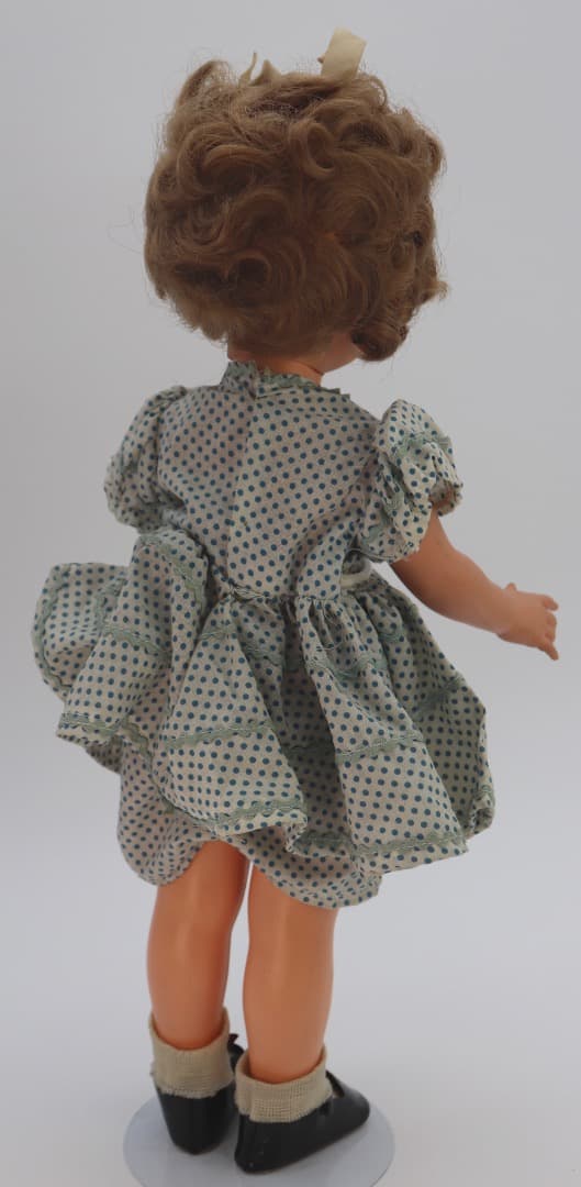 ビンテージ、シャーリー・テンプル人形 ポルカドットのドレス IDEAL