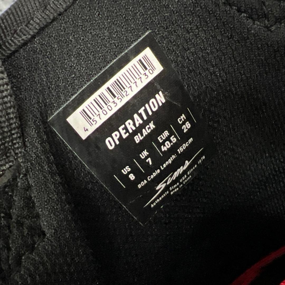 数回使用 メンズ 26cm SIMS OPERATION BOAブーツ