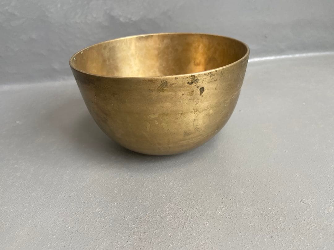 李朝 朝鮮 真鍮 古作 アンティークボウル 李朝期 祭器 古道具