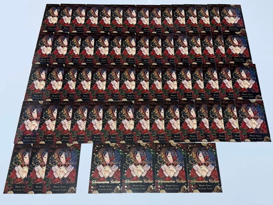 悪魔執事と黒い猫 あくねこ クリスマスチェキ風カード 箔押し ユーハン チェキ