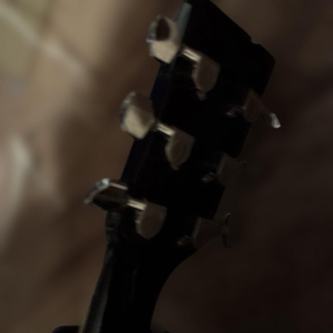 アコースティックギター ブラック 6弦