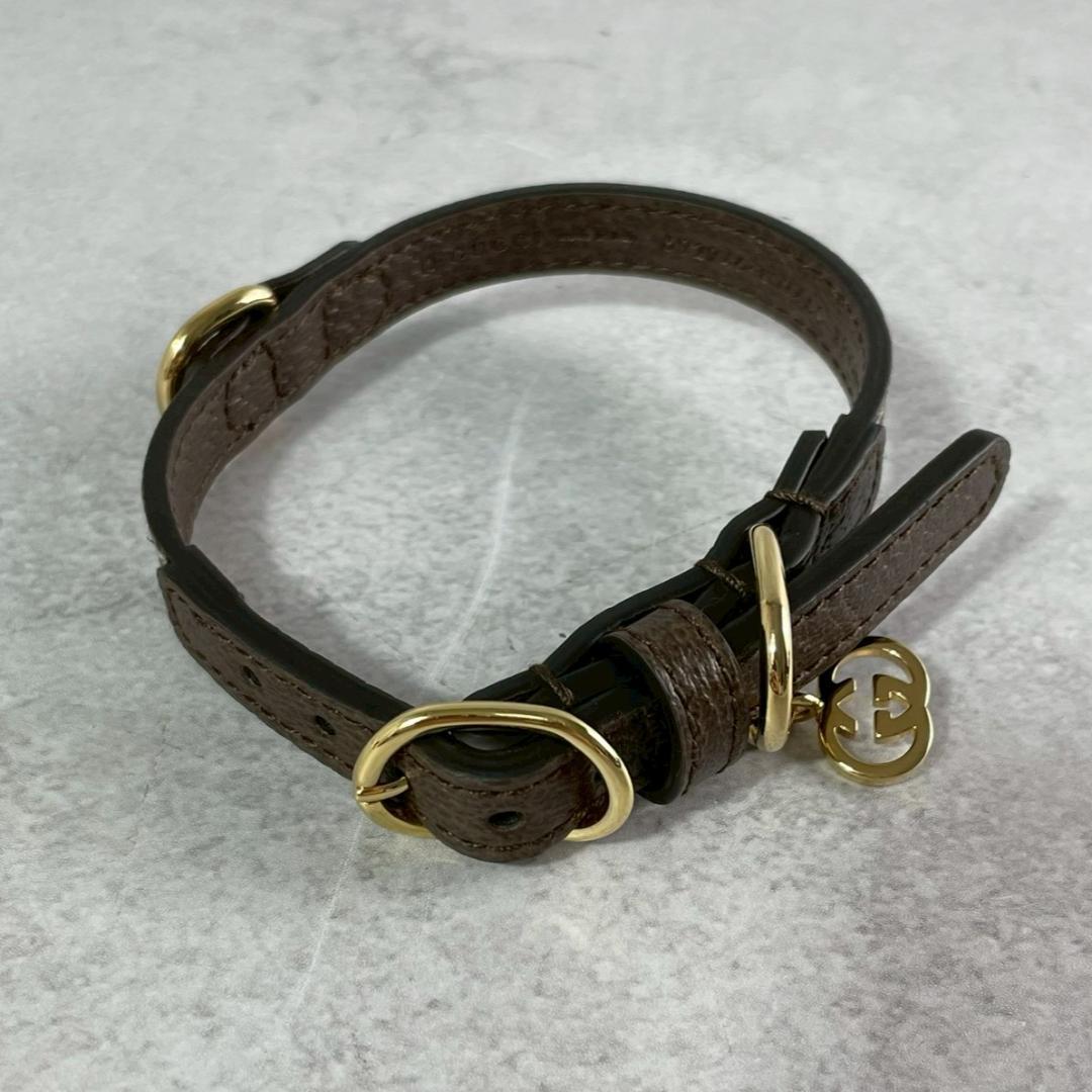 未使用保管品✨ GUCCI グッチ ペット用 首輪 GGスプリーム アクセサリー