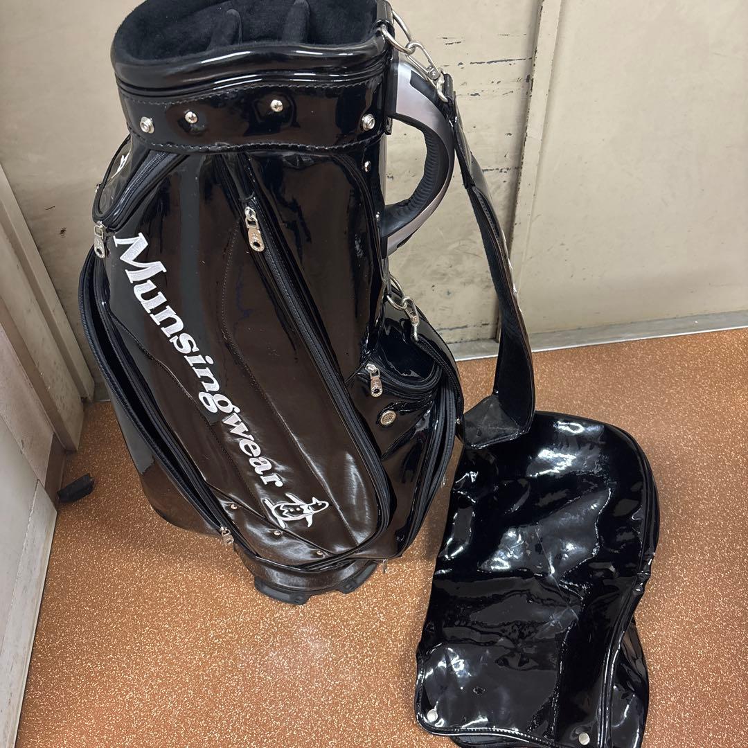 Munsingwear ブラック ゴルフバッグ