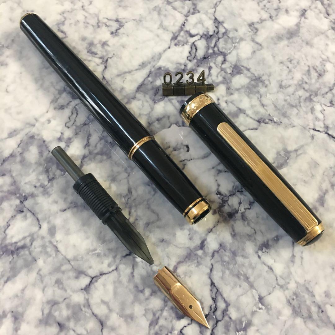 #0234 オーバーホール済み 金使用量最大級 PLATINUM 18k 万年筆