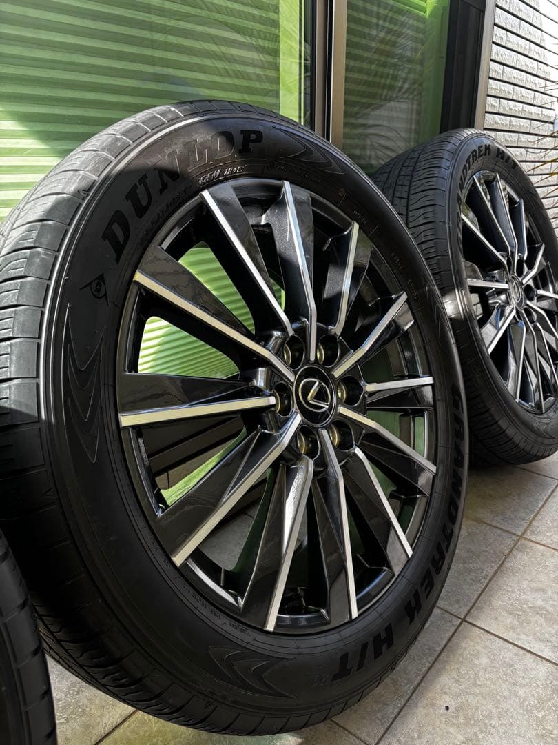 (新車外し美品) レクサスGX550 バージョンL 純正22AW4本タイヤセット