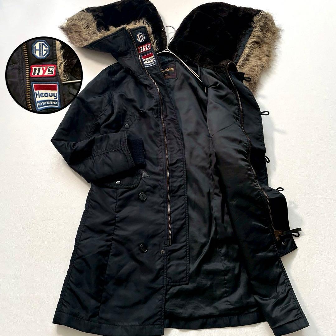 【ちゃんちゃん】ヒステリックグラマー　ロゴワッペン モッズコート N-3B