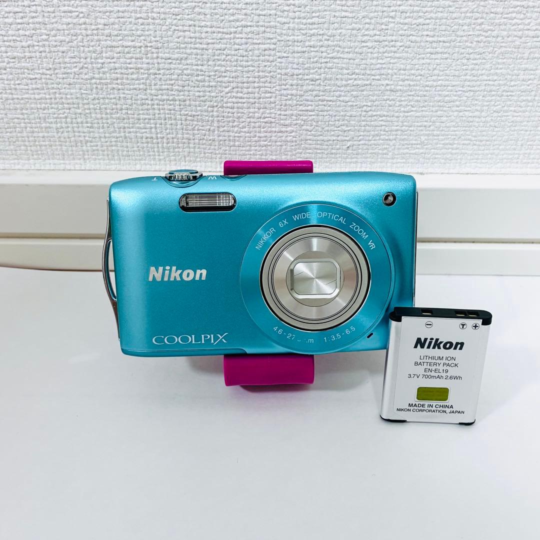 Nikon ニコン COOLPIX S3300 ブルー デジカメ